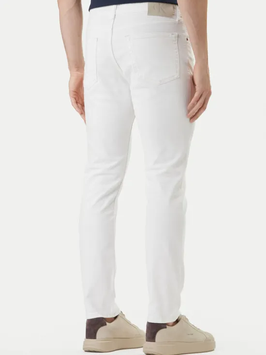 Calvin Klein Jeans Jeansy LV04RF751G Écru Slim Fit