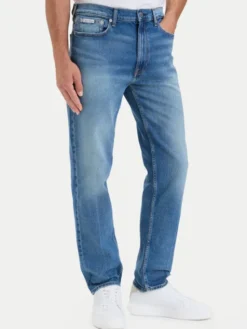 Calvin Klein Jeans Jeansy LV04RH743G Niebieski Straight Fit