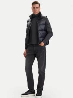 Calvin Klein Jeans Jeansy LV04RF947G Czarny Tapered Fit