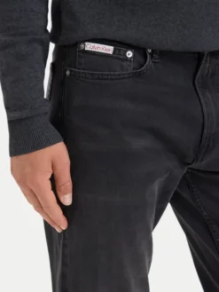 Calvin Klein Jeans Jeansy LV04RF947G Czarny Tapered Fit