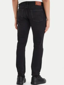 Calvin Klein Jeans Jeansy LV04RG713G Czarny Slim Fit