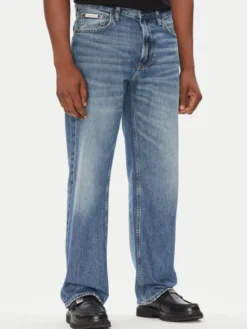 Calvin Klein Jeans Jeansy 90s LV04RC761G Niebieski Straight Fit