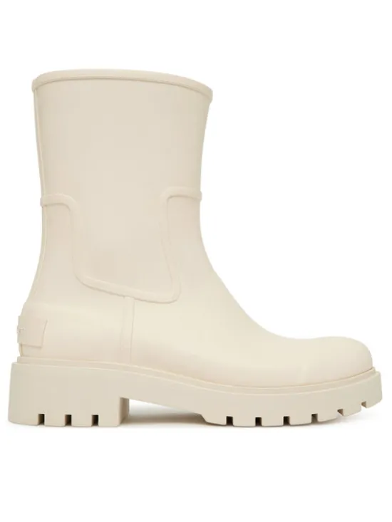 Calvin Klein Jeans Kalosze Mid Rainboot Rubber YW0YW02004 Écru