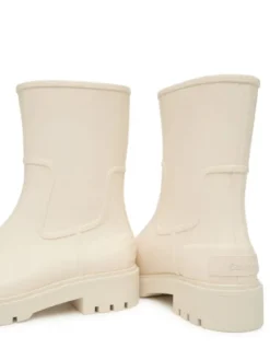 Calvin Klein Jeans Kalosze Mid Rainboot Rubber YW0YW02004 Écru