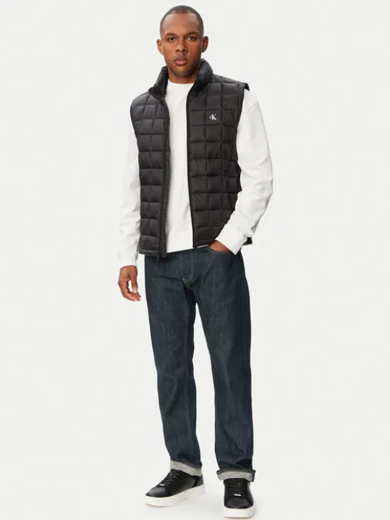 Calvin Klein Jeans Kamizelka LV04RG507G Czarny Regular Fit