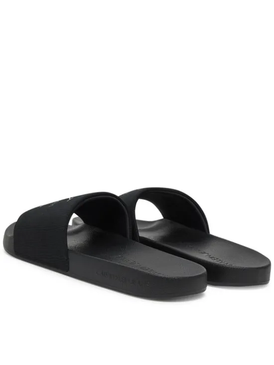 Calvin Klein Jeans Klapki Slide Monologo Cv YM0YM01367 Czarny