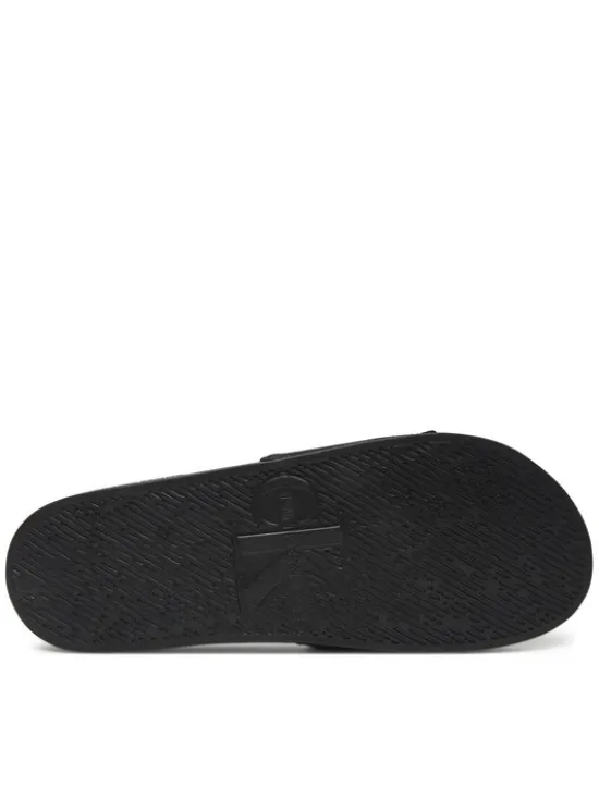 Calvin Klein Jeans Klapki Slide Monologo Cv YM0YM01367 Czarny