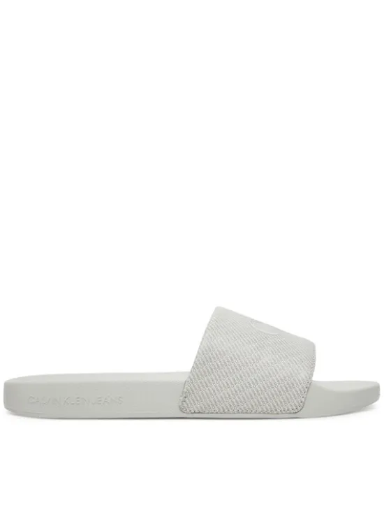 Calvin Klein Jeans Klapki Slide Aop Print YM0YM01269 Szary
