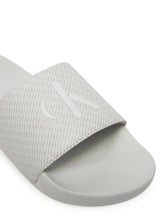 Calvin Klein Jeans Klapki Slide Aop Print YM0YM01269 Szary
