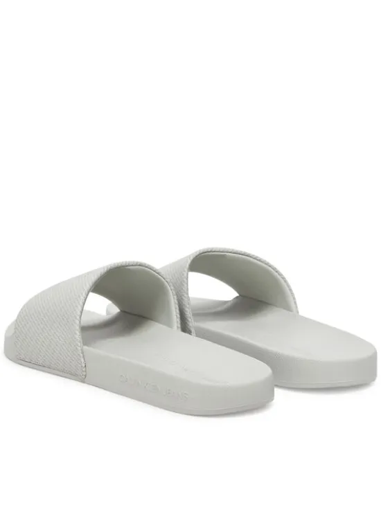 Calvin Klein Jeans Klapki Slide Aop Print YM0YM01269 Szary