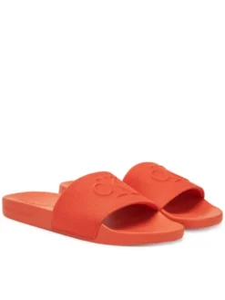 Calvin Klein Jeans Klapki Slide Hf Mono Cv YM0YM01282 Pomarańczowy