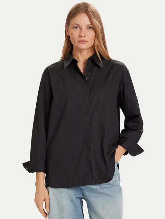 Calvin Klein Jeans Koszula LV044D167G Czarny Relaxed Fit