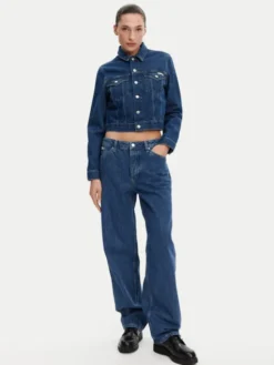 Calvin Klein Jeans Kurtka jeansowa 90's J20J225183 Niebieski Regular Fit
