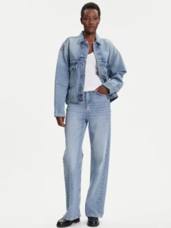 Calvin Klein Jeans Kurtka jeansowa LV047C730G Niebieski Regular Fit