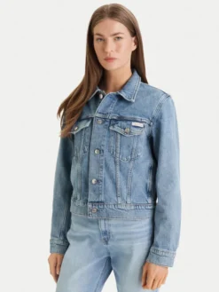 Calvin Klein Jeans Kurtka jeansowa Classic LV047E904G Niebieski Regular Fit