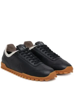 Calvin Klein Jeans Sneakersy Low Profile Runner Mg Lth Mix YW0YW01847 Czarny