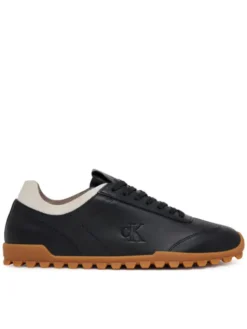 Calvin Klein Jeans Sneakersy Low Profile Runner Mg Lth Mix YW0YW01847 Czarny