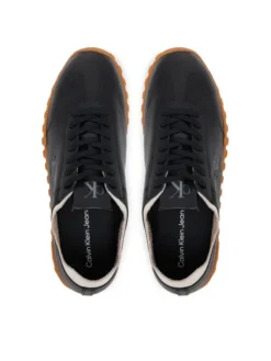 Calvin Klein Jeans Sneakersy Low Profile Runner Mg Lth Mix YW0YW01847 Czarny