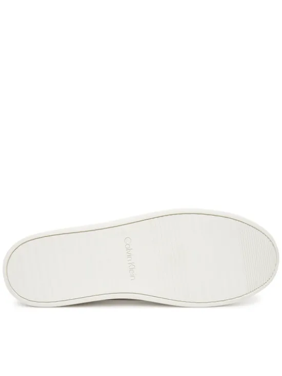 Calvin Klein Jeans Sneakersy Low Profile Cupsole Tmb Lth YM0YM01331 Biały