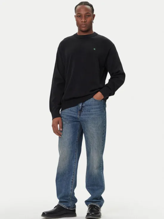 Calvin Klein Jeans Sweter LV04RC309G Czarny Regular Fit