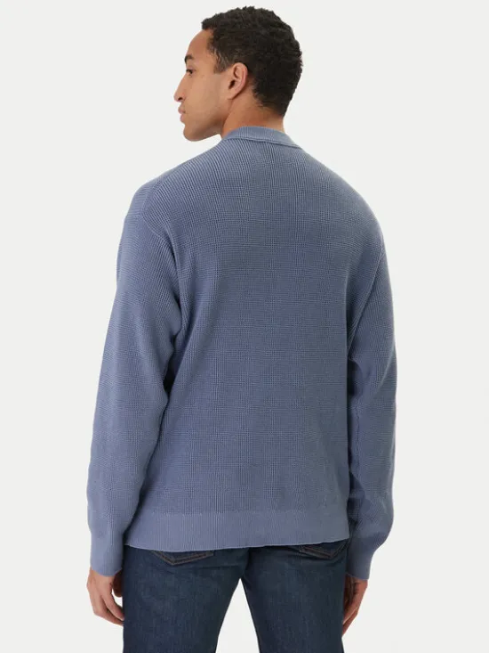 Calvin Klein Jeans Sweter LV04RD313G Niebieski Regular Fit