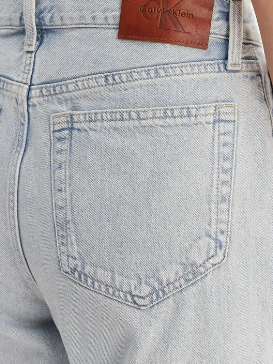 Calvin Klein Jeans Szorty jeansowe LV047F673G Czarny Loose Fit