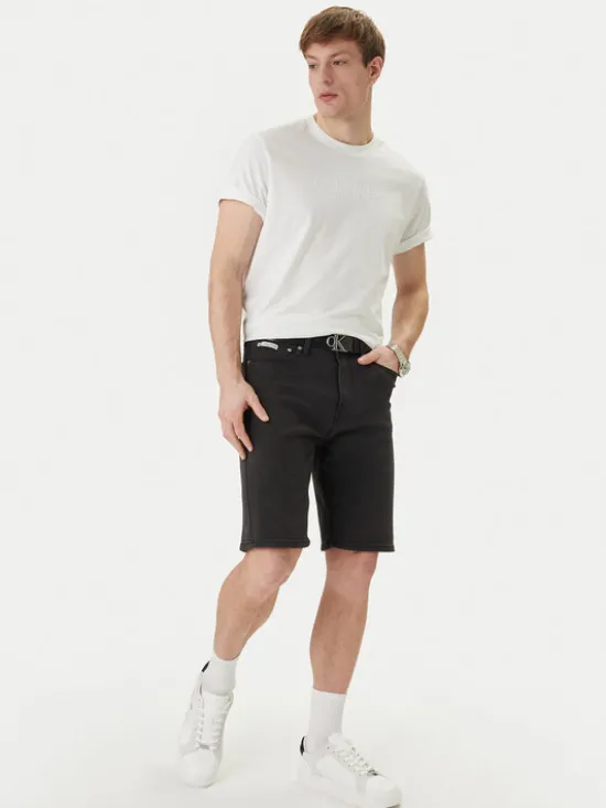 Calvin Klein Jeans Szorty jeansowe LV04RF921G Czarny Regular Fit