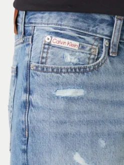 Calvin Klein Jeans Szorty jeansowe LV04RF790G Niebieski Slim Fit