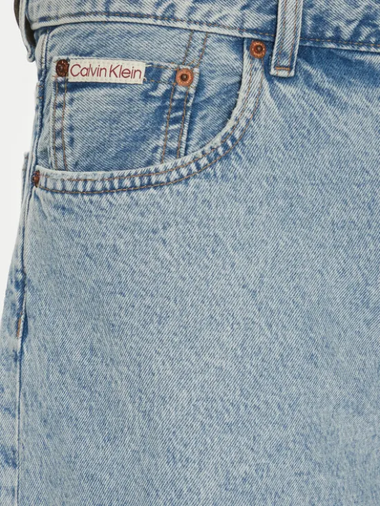 Calvin Klein Jeans Szorty jeansowe 90's LV04RB930G Niebieski Regular Fit