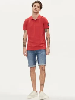 Calvin Klein Jeans Szorty jeansowe J30J324874 Niebieski Slim Fit