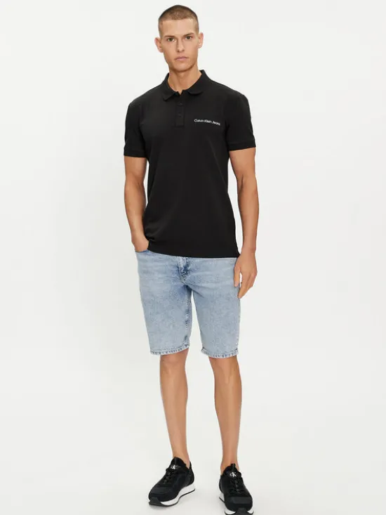 Calvin Klein Jeans Szorty jeansowe J30J324873 Niebieski Regular Fit