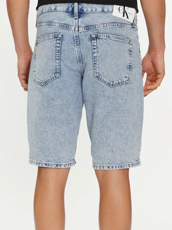 Calvin Klein Jeans Szorty jeansowe J30J324873 Niebieski Regular Fit