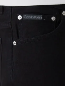 Calvin Klein Jeans Szorty jeansowe 90's LV04RF794G Czarny Slim Fit