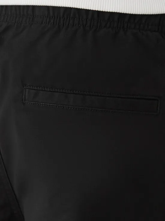 Calvin Klein Jeans Szorty materiałowe LV04RB618G Czarny Regular Fit