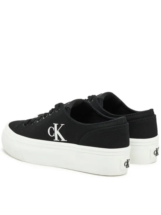 Calvin Klein Jeans Tenisówki Vulc Flatform Low Cv Mg YW0YW01763 Czarny