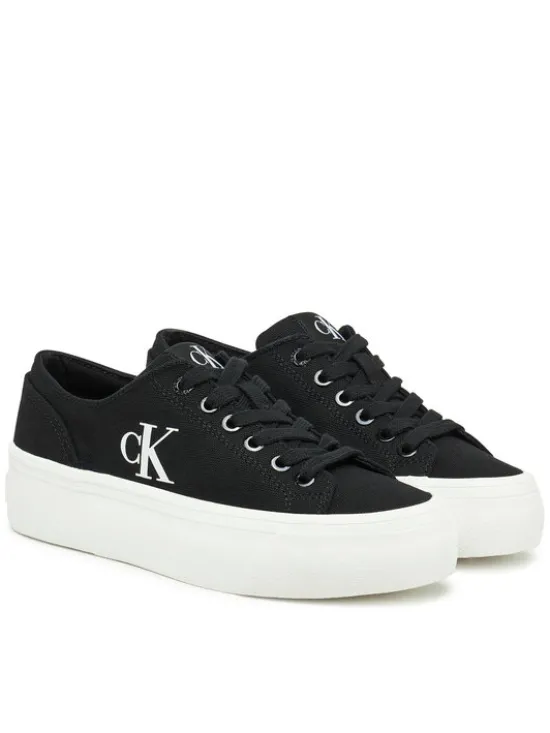 Calvin Klein Jeans Tenisówki Vulc Flatform Low Cv Mg YW0YW01763 Czarny