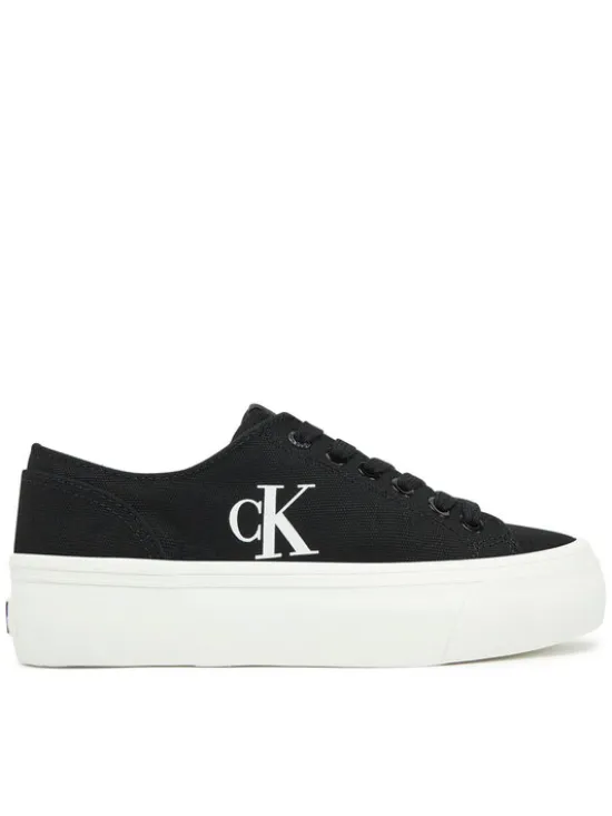 Calvin Klein Jeans Tenisówki Vulc Flatform Low Cv Mg YW0YW01763 Czarny