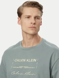 Calvin Klein Jeans T-Shirt LV04RE827G Szary Regular Fit