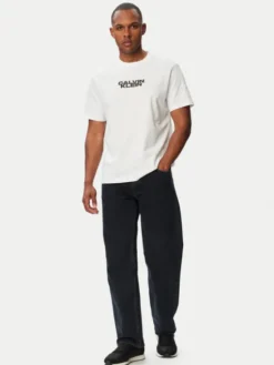 Calvin Klein Jeans T-Shirt LV04RG834G Biały Regular Fit