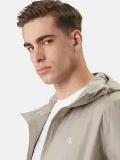 Calvin Klein Jeans Wiatrówka Harrington LV04RF521G Beżowy Regular Fit