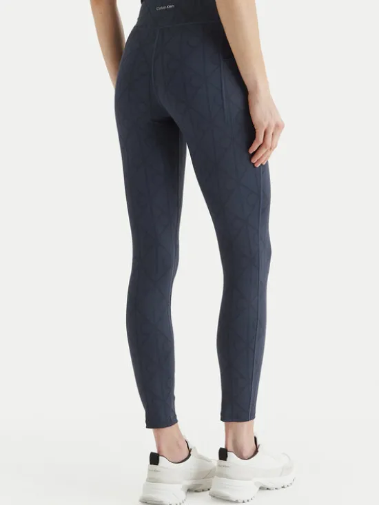 Calvin Klein Performance Legginsy LVGWS6L645 Granatowy Slim Fit