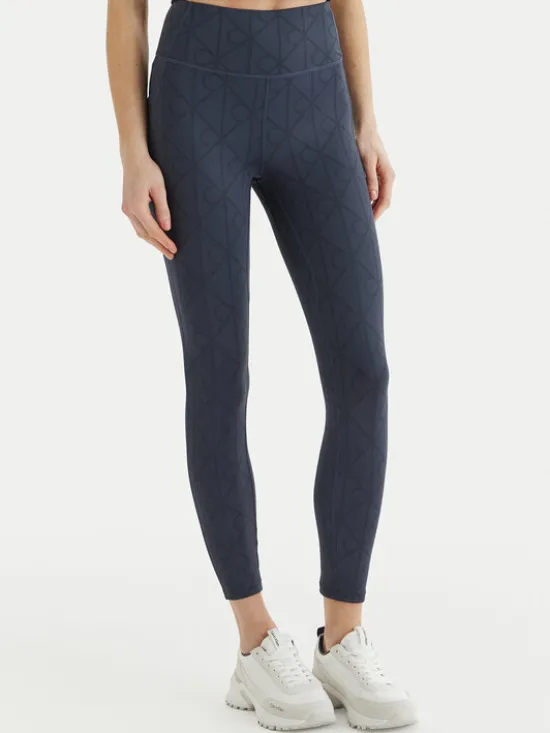 Calvin Klein Performance Legginsy LVGWS6L645 Granatowy Slim Fit