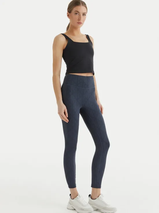 Calvin Klein Performance Legginsy LVGWS6L645 Granatowy Slim Fit
