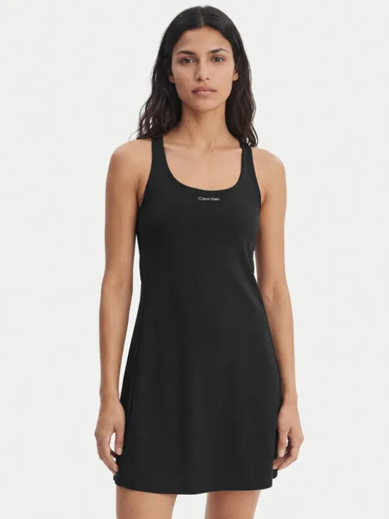 Calvin Klein Performance Sukienka codzienna Icon LVGWS6D903 Czarny Regular Fit