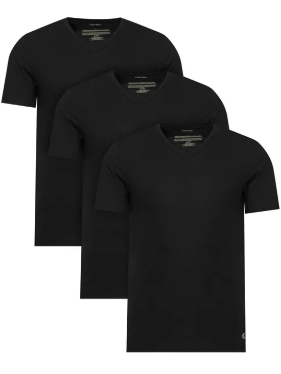 Calvin Klein Underwear Komplet t-shirtów LV00NB4186 Czarny Regular Fit