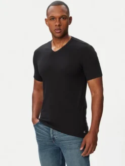 Calvin Klein Underwear Komplet t-shirtów LV00NB4186 Czarny Regular Fit