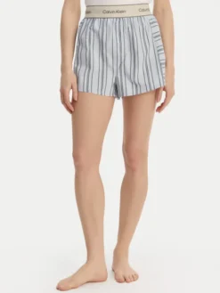 Calvin Klein Underwear Szorty piżamowe LV00QS7519 Niebieski Relaxed Fit