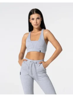 Carpatree Biustonosz sportowy MellowRib Szary