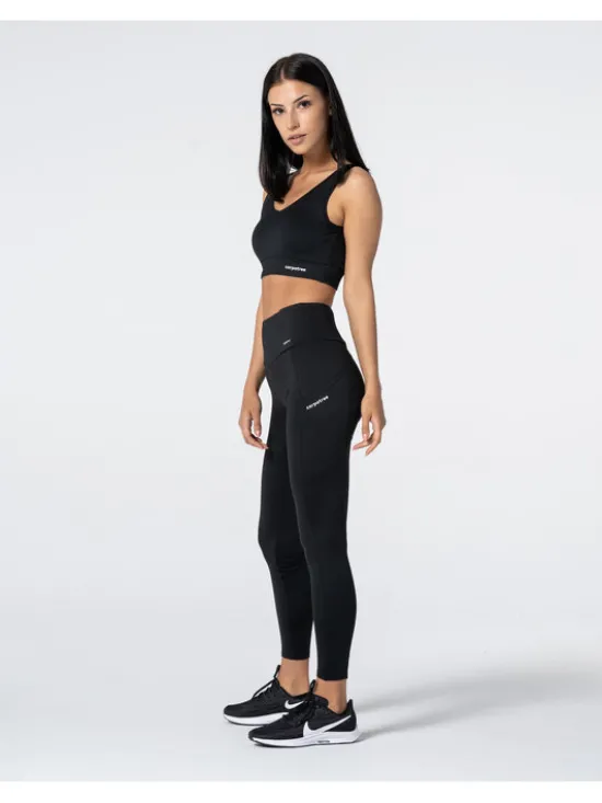 Carpatree Legginsy Libra Czarny Slim Fit