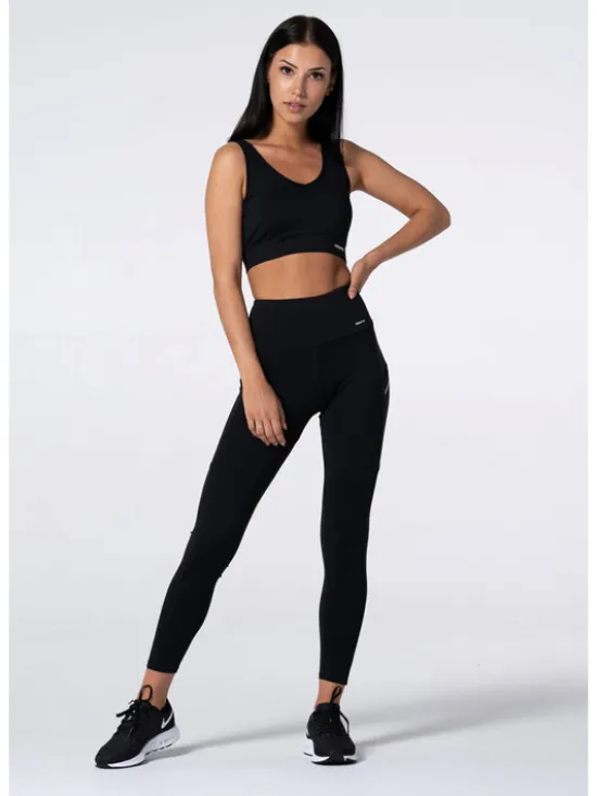 Carpatree Legginsy Libra Czarny Slim Fit